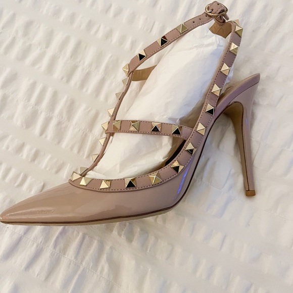 Valentino Rockstud Pump in patent poudre - Picture 10 of 12
